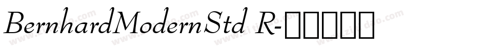 BernhardModernStd R字体转换